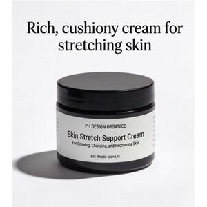 PH Design Organics Skin Stretch Cream 8oz Pregnancy Safe Stretch Mark Care